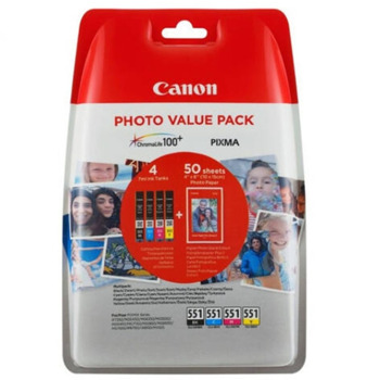 Canon CLI-551 MultiPack BK/C/M/Y 6508B005AA