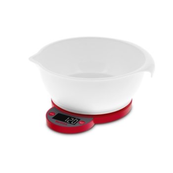 Кухненски кантар Tefal Ovelys Bowl BC5220V0, дигитален, до 5 кг, панел със сензорни бутони, дисплей с подсветка, с купа, бял | JAR Computers Tefal BC5220V0, KS Ovelys + Bowl