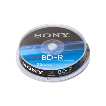 Sony Blu-ray disk, Single layer, 25GB, 10 pcs