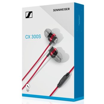 Слушалки с микрофон Sennheiser CX 300S Red 508595