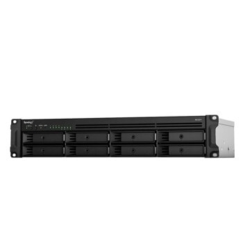Мрежови диск (NAS) Synology RS1221+, четириядрен AMD Ryzen V1500B 2.2 GHz, без твърд диск (8x SATA 6Gb/s), 4GB DDR4, 4x 10/100/1000, 2x USB 3.2 Gen 1 | JAR Computers Synology RS1221+