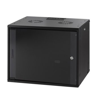 Комуникационен шкаф Mirsan MR.WTC09U45.01, 19", 9U, 540 x 440 x 450 мм, за монтаж на стена, черен | JAR Computers Mirsan MR.WTC09U45.01