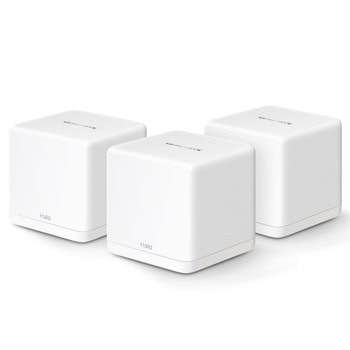 Мрежеста система Mercusys Halo H60X (3-pack), 1500Mbps, 2.4GHz (300Mbps)/ 5GHz (1201Mbps), Wireless AX, 3x WAN/LAN 10/100/1000Mbps, 2x LAN 10/100/1000 | JAR Computers Mercusys Halo H60X(3-pack)
