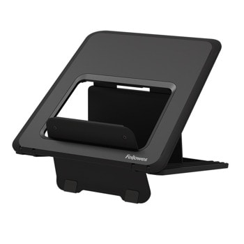 Поставка за лаптоп Fellowes Breyta, до 14" (35.56 cm), до 4кг. товароносимост, 12 нива на регулиране на височината, черна | JAR Computers Поставка за лаптоп Fellowes Breyta Black 100016558