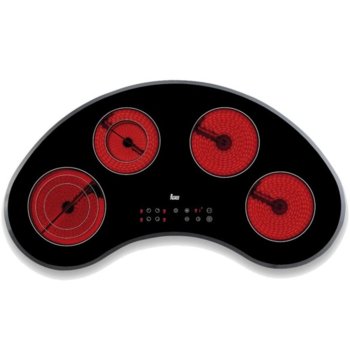 Стъклокерамичен плот за вграждане Teka VR TC 95, 4 нагревателни зони, сензорно управление, автоматично изключване за безопастност, независимо програмиране на всяка зона, индикатор за остатъчна топлина, таймер, черен | JAR Computers Teka VR TC 95