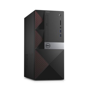 Настолен компютър Dell Vostro 3650 MT (N222VD3650MTEMEA01_UBU), двуядрен Skylake Intel Core i3-6100 3.70 GHz, 4GB DDR3L RAM, 500GB HDD, 2x USB 3.0, клавиатура и мишка, Windows 10 | JAR Computers Dell Vostro 3650 MT N222VD3650MTEMEA01