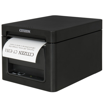POS принтер Citizen CT-E351, 203 dpi, USB, RS232 Serial, 58-80 mm, черен image