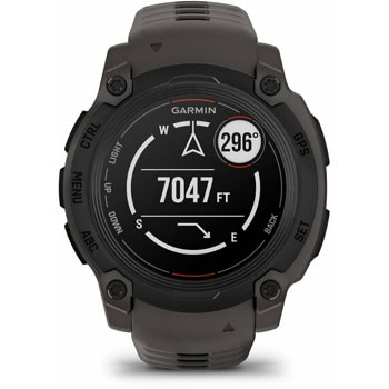 Смарт часовник Garmin Instinct E - 40mm Black, 40 mm, дизайн с два прозореца, 0.86" x 0.86" (2.2 cm) MIP дисплей, Bluetooth, ANT+, GPS, 128MB вградена памет, мониторинг на съня, компас, 10ATM, до 14 дни време На работа, черен | JAR Computers Garmin Instinct E - 40 мм Black 010-02932-00