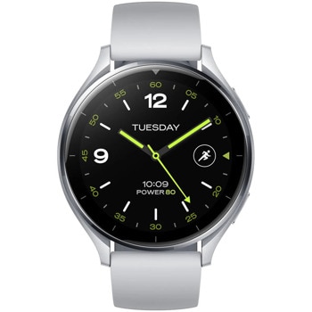 Смарт часовник Xiaomi Watch 2, 1.43" (3.63 cm), AMOLED дисплей, Bluetooth, Wi-Fi, 5АТМ водоустойчив, до 65 часа време на работа, сребрист | JAR Computers Xiaomi Watch 2 Sliver BHR8034GL