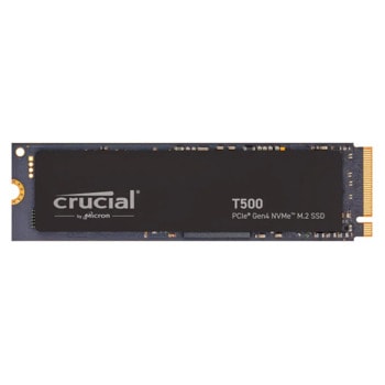 Памет SSD 2TB, Crucial T500, NVMe, M.2 (2280), скорост на четене до 7400MB/s, скорост на запис до 7000MB/s | JAR Computers Памет SSD 2TB Crucial T500 CT2000T500SSD8