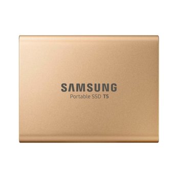 Памет SSD 500GB, Samsung Portable SSD T5, USB 3.1 (Gen 2), 2.5"(6.35 cm), скорост на четене 540Mb/s | JAR Computers 500GB Samsung Portable SSD T5 Rose Gold MU-PA500G