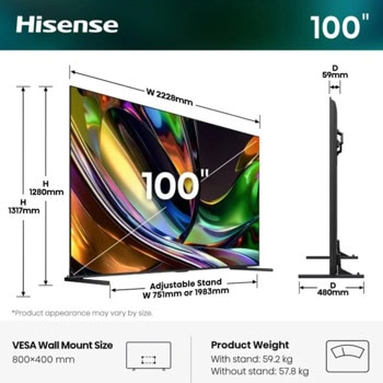 Hisense 100UR8S | JAR Computers Hisense 100UR8S