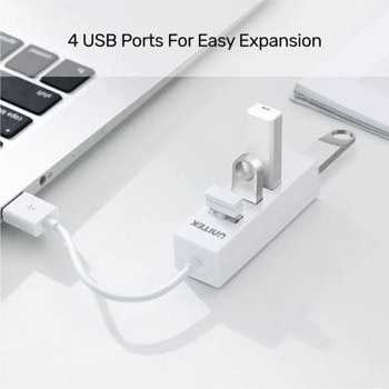USB хъб Unitek Y-2146 бял