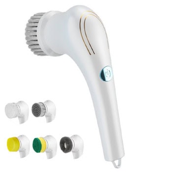 Четка за почистване 5in1 54363452, 18000 об./мин., 2000 mAh батерия, IPX7 защита, бяла | JAR Computers Четка за почистване 5 в 1 54363452