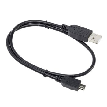 Кабел Manhattan, от USB Type A(м) към micro USB Type B(м), 0.5m, черен | JAR Computers Manhattan micro USB 0.5m black