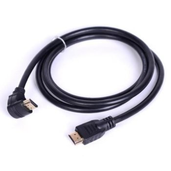 Кабел Royal CABLE-550/150 90DEG, HDMI(м) към HDMI(м), 1.5m, черен | JAR Computers Royal CABLE-550/150 90DEG 21014423