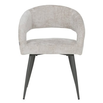 Трапезен стол Carmen MESA 2, до 120kg., дамаска, прахово боядисана метална база, бежов | JAR Computers Трапезен стол MESA 2 - бежов