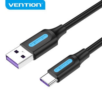 Кабел Vention CORBD, от USB-A (м) към USB-C (м), 0.5m, черен | JAR Computers Vention CORBD