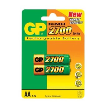 Акумулаторна Батерия GP NiMH R6/AA, 1.2V, 2700mAh, 2 бр. GP270AAHC | JAR Computers Акум.Батерия R6 AA 2700mAh  NiMH 2 бр. GP270AAHC