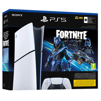 Конзола PlayStation 5 Digital Edition - Fortnite Cobalt Star 825GB, бяла | JAR Computers PlayStation 5 Digital Edition - Fortnite Cobal