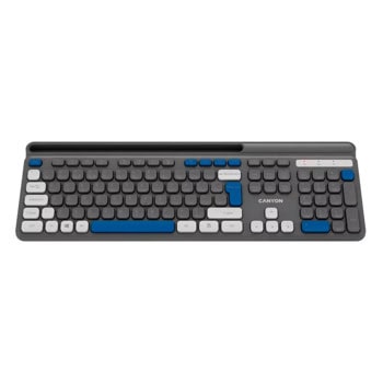 Клавиатура Canyon HKB-W03, безжична, Scissor суич, сива, USB | JAR Computers Клавиатура Canyon HKB-W03 Grey CNS-HKBW03DG