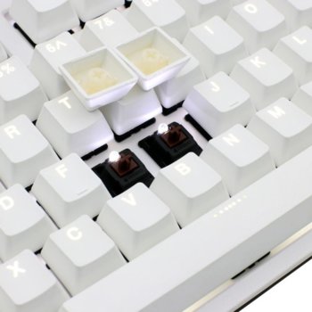 Ducky One 2 White TKL, Cherry MX Silver switches