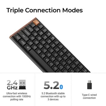keychron k3 max se black qmk milk pom red switch | JAR Computers keychron k3 max se black qmk milk pom red switch