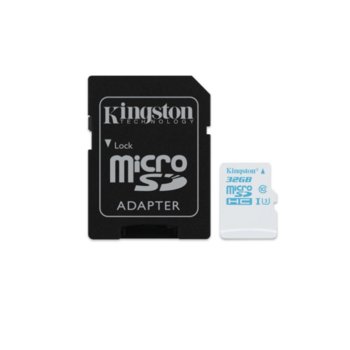 32GB Kingston microSDHC UHS-I SDCAC/32GB