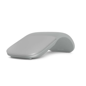 Мишка Microsoft Arc FHD-00006, оптична (1000 dpi), безжична, Bluetooth, USB, сива | JAR Computers Microsoft Arc Grey FHD-00006