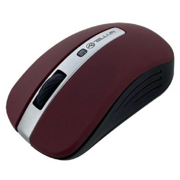 Мишка Tellur Basic (TLL491081), оптична (1600 dpi), безжична, USB, червена image
