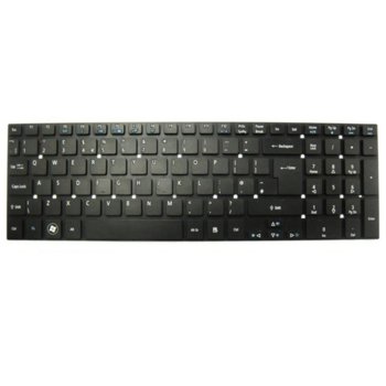 Клавиатура за лаптоп Acer, съвместима със серия Aspire 5830 5755 V3-571G V3-771G, черна, без рамка, US/UK | JAR Computers Клавиатура за Acer Aspire 5830 5755 V3-571G US/UK