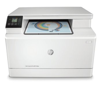 Мултифункционално лазерно устройство HP Color LaserJet Pro MFP M180n, цветен, принтер/копир/скенер, 600 x 600 dpi, 16 стр/мин, LAN100, USB, A4 | JAR Computers HP Color LaserJet Pro MFP M180n