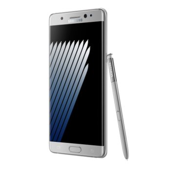 Samsung Galaxy Note 7 (SM-N930F)(сребрист), 5.7" (14.48 cm) Super AMOLED екран, осем-ядрен Exynos 8890 Octa (четири-ядрен Mongoose 2.3GHz & четири-ядрен Cortex-A53 1.6GHz), 4GB RAM, 64GB Flash памет (+microSD лот), 12 & 5 Mpix camera, Android, 169g | JAR Computers Samsung Galaxy Note 7 Silver SM-N930FZSABGL