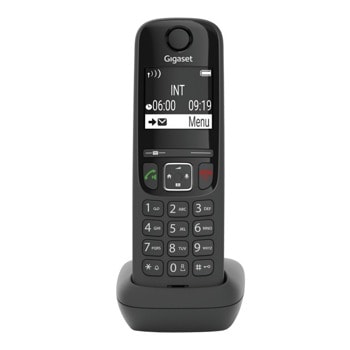 VoIP телефон Gigaset A690 IP, безжичен, 2" LCD дисплей, 6 SIP accounts, 1 линия, черен image