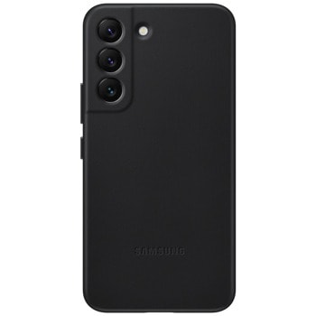 Samsung S22 S901 Leather Cover Black