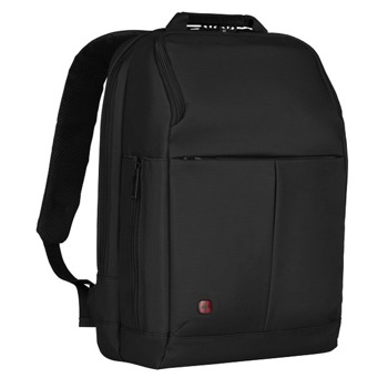 Раница за лаптоп Wenger Reload (601070), до 16" (40.64 cm), полиестер, Quik pocket джоб, подплатен заден панел, подплатена дръжка, органайзер за съхранение на кабели зарядни устройства и други, черна | JAR Computers Wenger Reload 601070