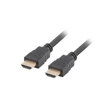 Кабел Lanberg CA-HDMI-11CC-0005-BK, HDMI(м) към HDMI(м), V1.4, 0.5m, черен | JAR Computers Lanberg CA-HDMI-11CC-0005-BK