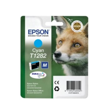 Касета ЗА EPSON STYLUS S22/SX125/420W/425W/BX305F - Cyan - P№ C13T12824010 - заб.: 3.5ml. | JAR Computers ГЛАВА ЗА EPSON STYLUS S22/SX125/420W/425W/BX305F C