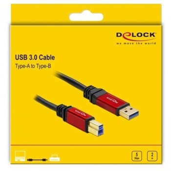 Delock USB-A - USB-B Male 82757