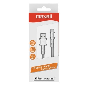 Apple Iphone MAXELL, USB - Lightning, 1,2 м., Бял