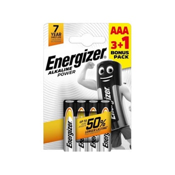 Energizer Alkaline Power AAA 3+1pcs