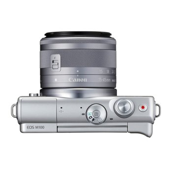 Canon EOS M100 Grey+ EF-M 15-45mm f/3.5-6.3 + кал
