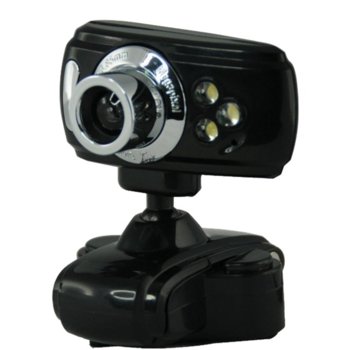 Уеб камера модел JD-PC908, микрофон, VGA, черна | JAR Computers Web camera модел JD-PC908