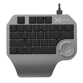 Дизайнерска клавиатура Delux Designer T11 сив цвят