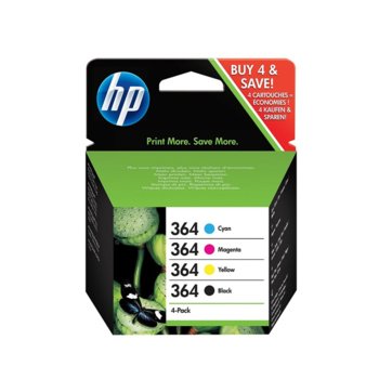 HP 364 CMYK Ink Cartridge Combo Content Pack