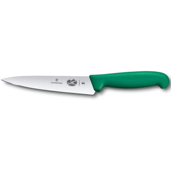 Кухненски нож Victorinox Fibrox, универсален, неръждаема стомана, 15 см, зелен | JAR Computers Victorinox Fibrox 5.2004.15