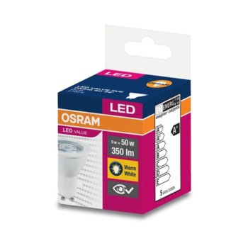 LED крушка Osram, GU10, 5W, 350 lm, 2700K | JAR Computers Osram LED GU10 5W 230V 350 lm 2700K