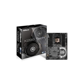 Дънна платка ASRock X299 Taichi, X299, LGA2066, DDR4, PCI-E(CF&SLi), 8x SATA3 6.0, 1x Ultra M.2 Socket, 1 x USB 3.1 Type-C, Wi-Fi, ATX | JAR Computers ASRock X299 Taichi