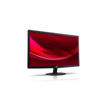 Монитор ACER S240HLBID, 24" (60.96 cm), FULL HD LED, 5ms, 100 000:1, 250cd/m2, HDMI, DVI, черен, 2г. | JAR Computers Acer S240HLBID