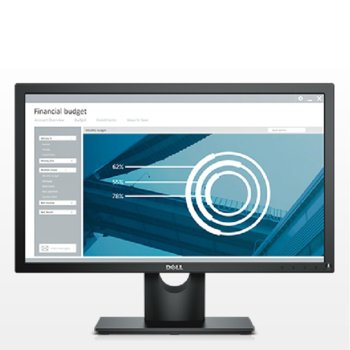 Монитор Dell E2216HV, 21.5" (54.61 cm), TN панел, Full HD 1920 x 1080, 5ms, 200 cd/m², VGA, 5 години гаранция | JAR Computers Dell E2216HV
